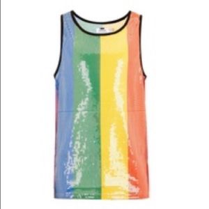 Sequined pride tank